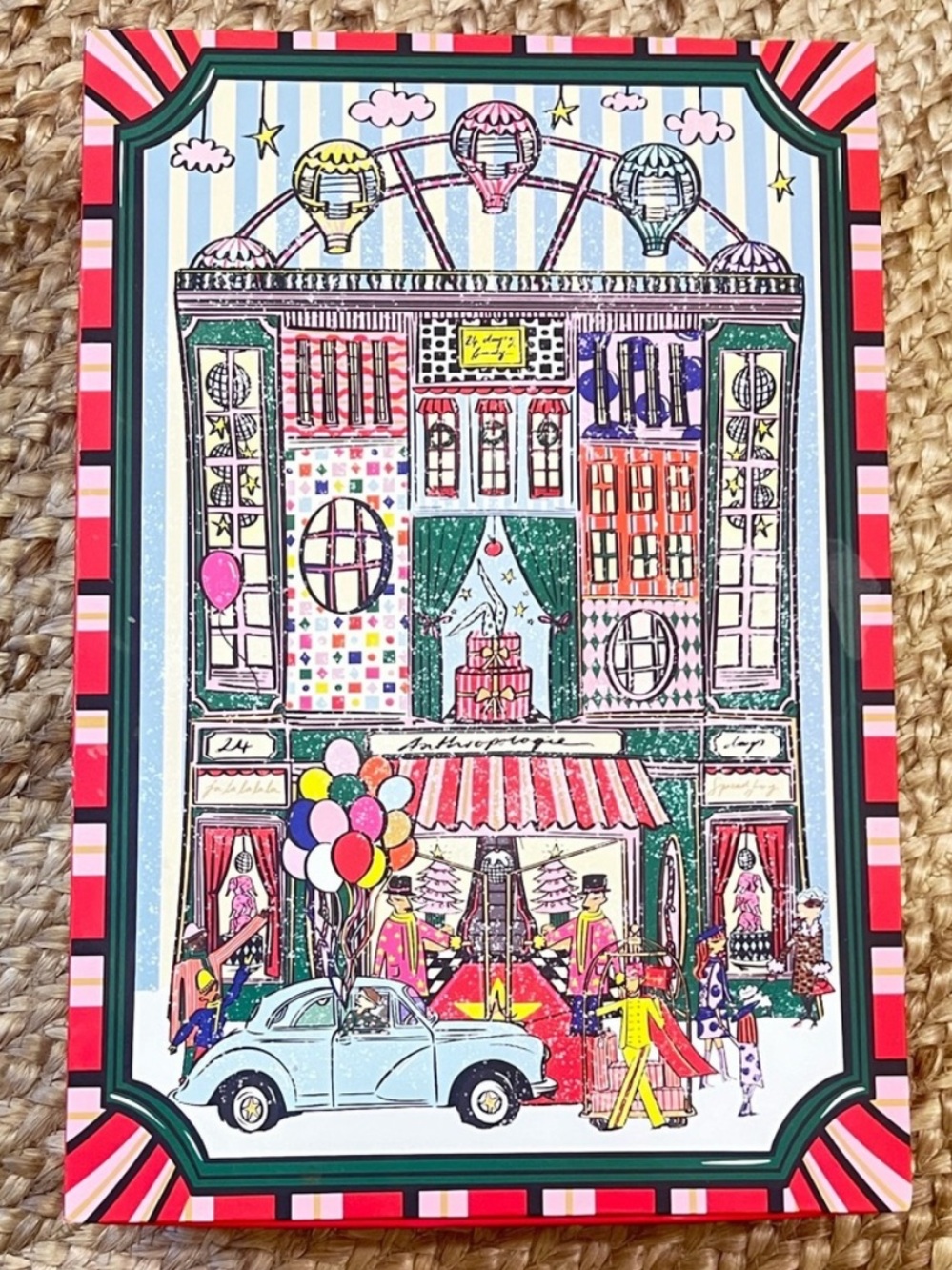 Empty Anthropologie Advent Calendar Box DIY Christmas